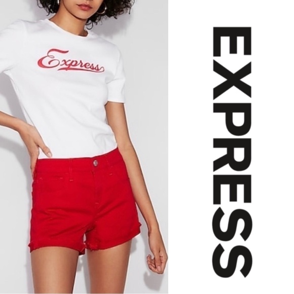 NWT EXPRESS Mid-Rise “Shortie” Shorts - Picture 1 of 7